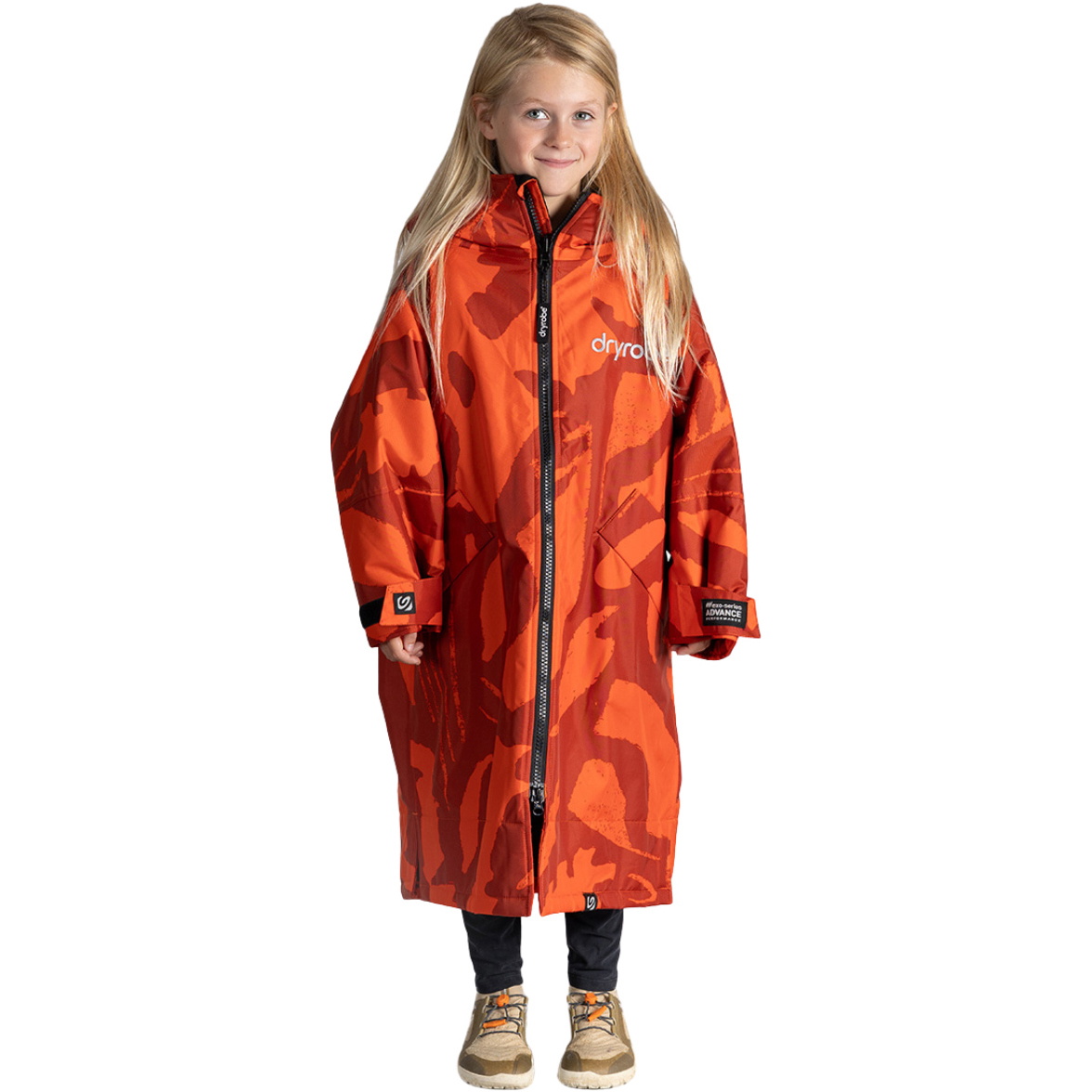 2026 Dryrobe Advance Junior Long Sleeve Changing Robe V3KSLSDA - Mosaic Palm